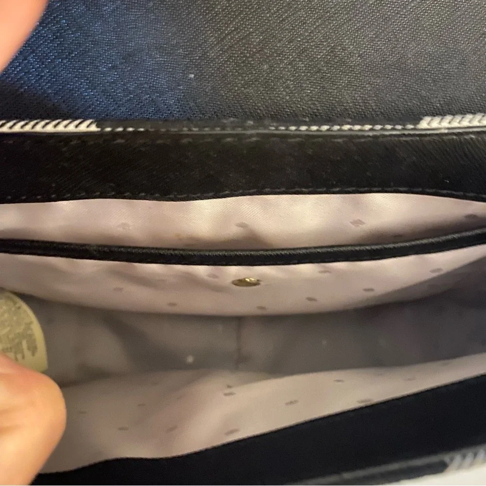 Kate Spade Black White Plaid Bag - Picture 6 of 7